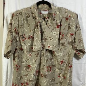 Dunner khaki dress blouse